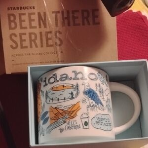 Starbucks Idaho Mug with Blue and Orange Illustrations Collectable